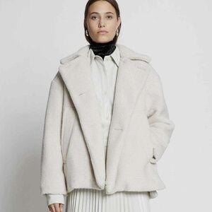 Proenza Schouler Teddybear Short Jacket Teddy Sherpa Sz M